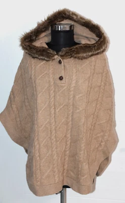 Massimo Dutti Poncho Cape Kapuze Gr. 158-166cm / XS - Bild 1 von 4