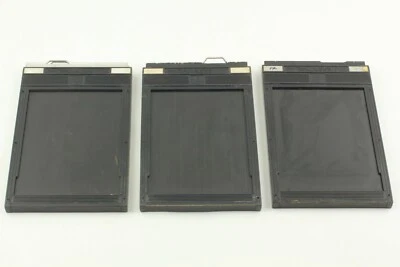 【Exc+5】 TOYO 4x5 large Format cut film holder Back (lot of 3) from Japan #476 - Image 1 of 4