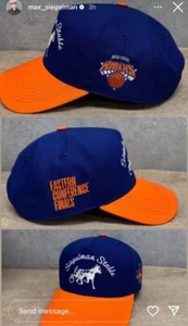2025 Siegelman Stable New York Knicks Hat MSG Eastern Conference Finals BLUE Cap - Picture 1 of 2