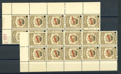 EL SALVADOR Revenue *100 Colones* ABNCo F7679 1924-25 SPECIMEN Blocks{20} ZU45 - Image 1 of 4