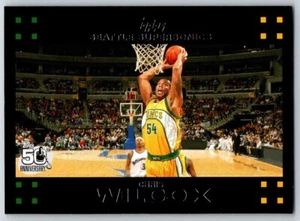 2007-08 BLACK 50TH ANNIVERSARY CHRIS WILCOX SEATTLE SUPERSONICS #49 - Picture 1 of 2