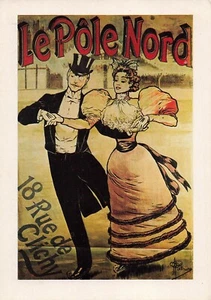 Albert Guillaume Plakat Fur den Eissalon Le Pole Nord Kunst Vintage Postkarte - Bild 1 von 2