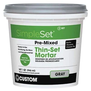 Custom BLDG Products CTTSGQT Pre-Mixed Thin Set Mortar - Picture 1 of 1