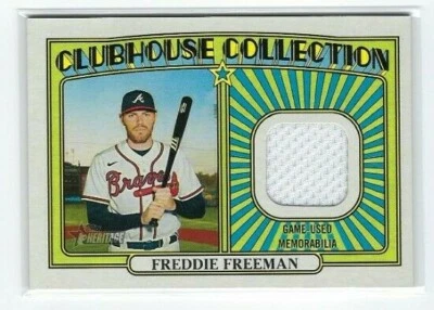Freddie Freeman 2021 Topps Heritage Clubhouse Collection Relic #CCR-FF Braves - Image 1 of 2