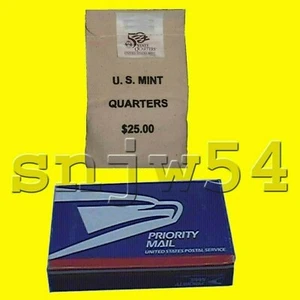 2001 North Carolina - D State US Mint Seald Quarter Bag Orignal R,W,B Box-NC-QF1 - Picture 1 of 2