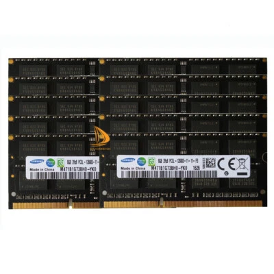 Samsung 10x 8GB 2RX8 DDR3 1600MHz PC3L-12800S 204PIN SODIMM Laptop Memory RAM - Image 1 of 4