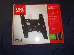 One for All WM 4221 Tilting TV Wall Bracket For Flat TV 19 to 43 Inches - Picture 1 of 11
