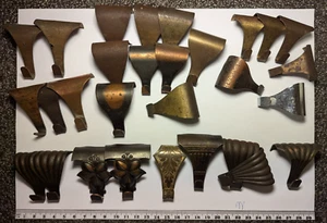 Vintage Picture Rail Hooks - multiple plain & decorative - authentic originals - Picture 1 of 7
