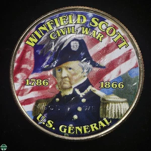 Civil War Commemorative Half Dollar - Winfield Scott 1786-1866 U.S. General - Picture 1 of 2