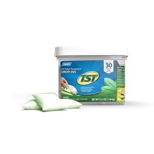 Camco TST RV Deodorante WC Deodorante 30 Conteggi Drop Ins Elimina Odori Profumo Fresco - Foto 1 di 5