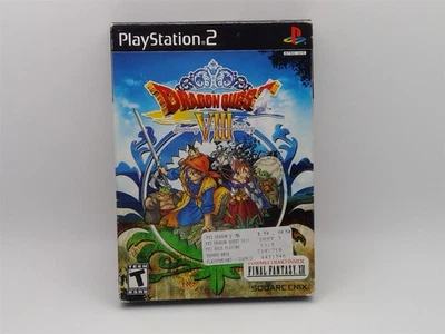 Dragon Quest VIII w/ FF demo + sleeve/box Sony Playstation 2 PS2 CIB Free Ship - Image 1 of 4