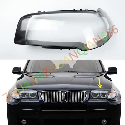 Faro lateral izquierdo carcasa de lente transparente + pegamento sellador para BMW X3 E83 2006-2010 Foto 1 de 4