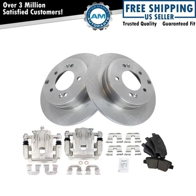 Rear Brake Pad & Rotor Kit Fits 2014 Kia Optima - Image 1 of 4