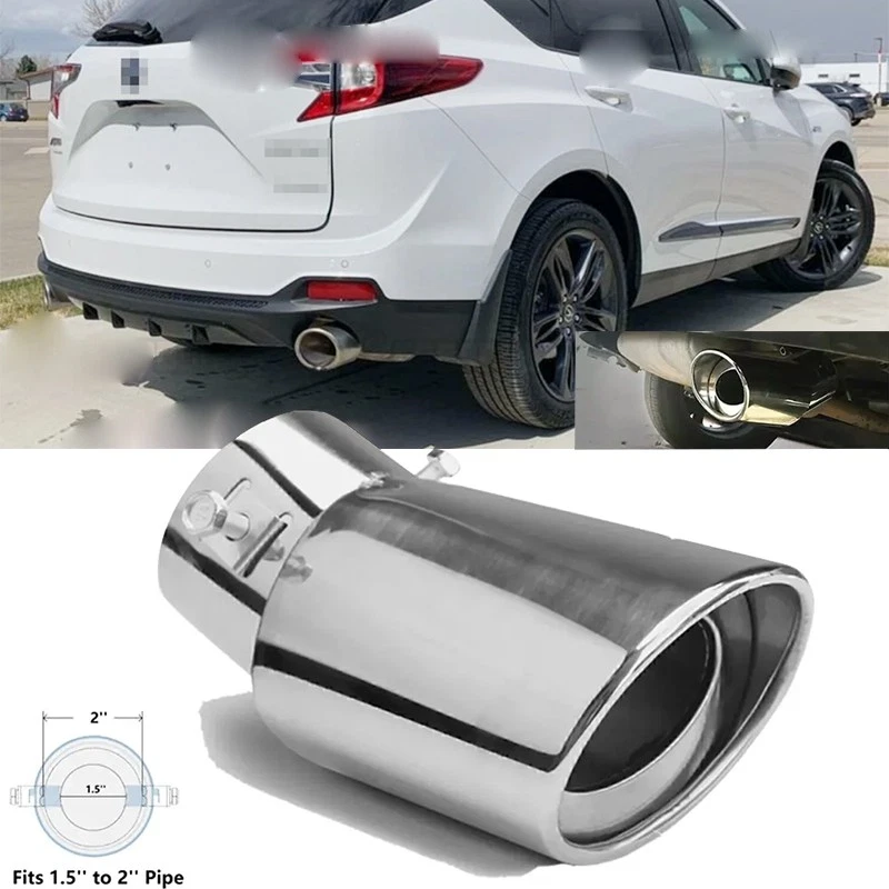 For Acura RDX 1PCS Exhaust Pipe Tip Rear Tail Throat Muffler Stainless Steel - Image 1 of 4
