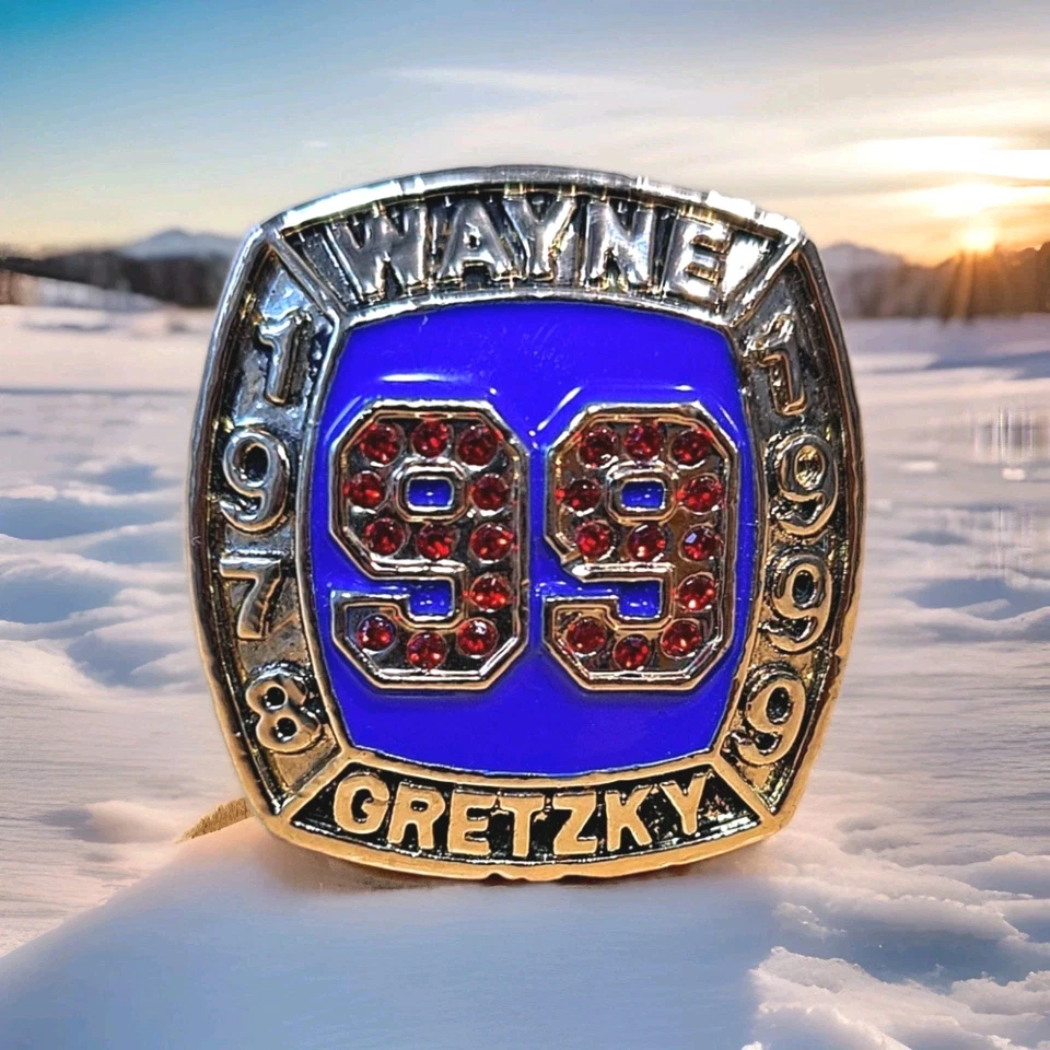Anillo conmemorativo Wayne Gretzky #99 de los New York Rangers • Talla 12 Foto 1 de 4