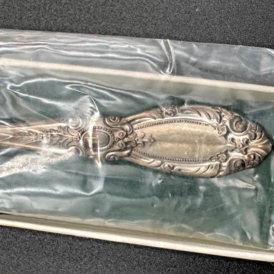 Toalha prata esterlina colher Demitasse – Padrão King Richard – Selada com caixa - Imagem 1 de 3