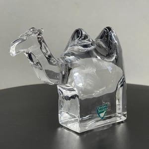 Vintage Orrefors Schweden Kristall Figur Kamel Briefbeschwerer - Bild 1 von 9