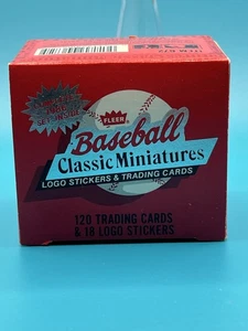 1986 Fleer Baseball Classic Minatures Complete Sealed Set 120 Cards/18 Stickers - Picture 1 of 1