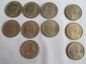 10x One Dollar Münze US $1 President/Sacagawea Münzen - Bild 1 von 10