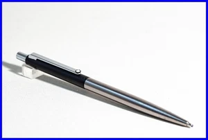 MONTBLANC Kugelschreiber SL (SlimLine) Serie in Schwarz & Stahl mit neuer Mine - Bild 1 von 6