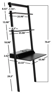 Safavieh PAMELLA ESCRITORIO INCLINADO 2 ESTANTES, Precio reducido 2172761278 DSK9400D Foto 1 de 4