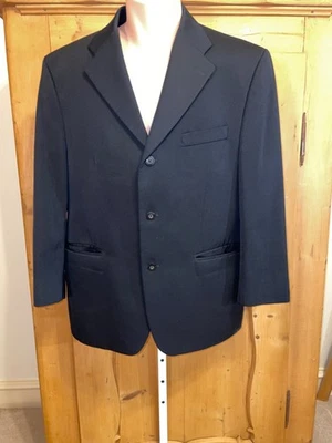 Blazer Calvin Klein Para Hombres 46R Traje de Lana de 3 Botones Chaqueta Abrigo Formal Negro Foto 1 de 4