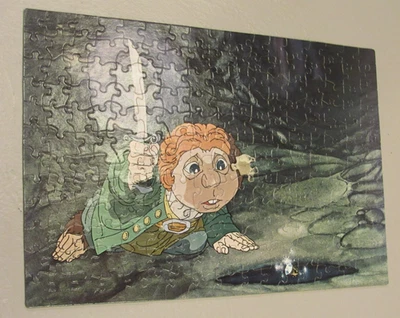 The Hobbit 200 Piece Puzzle 1977 Rankin and Bass Complete 1 Piece Damaged - Image 1 of 4