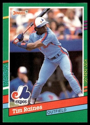 1991 Donruss Tim Raines Montreal Expos #457 - Image 1 of 2