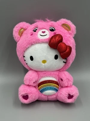 Care Bears Hello Kitty Dressed As Cheer Bear Plush 10” Stuffed Animal - Image 1 of 4