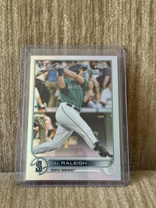 2022 Topps Chrome Baseball #149 Cal Raleigh Refractor Rookie RC Mariners MVP? - Imagen 1 de 2