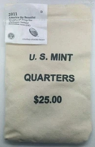 2011-D AMERIKA DIE SCHÖNE CHICKASAW ERHOLUNGSGEBIET $25 QUARTER BAG ORIGINAL - Bild 1 von 1