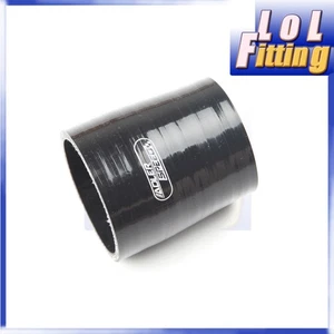 3.25" To 3'' 4Ply Straight Silicone Hose Coupler Reducer Pipe 83-76mm Black - Picture 1 of 8