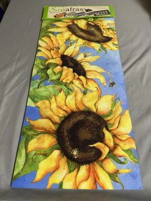 Sassafras Switch Mat Insert Hello Honey Sunflowers Bees - Image 1 of 4