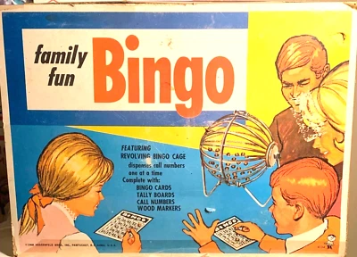 Juego, Bingo, Bingo divertido en familia, de colección 1968, completo, por Hasbro Foto 1 de 4