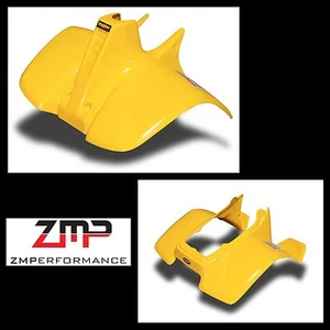 NEW SUZUKI LT50 84 - 87 QUADRUNNER PLASTIC YELLOW FRONT AND REAR FENDER SET - Bild 1 von 1