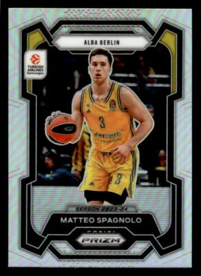 Matteo Spagnolo 2023-24 Panini Prizm Turkish Airlines EuroLeague #41 Silver - Image 1 of 2