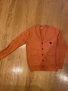 Monnalisa HITCH-HIKER cardigan Orange  sweater kids Sz 9 - Picture 1 of 1