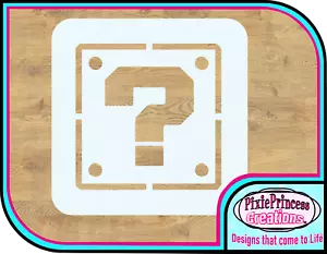 ? Block A Mario Nintendo Mylar 190 Schablone wiederverwendbar Airbrush Sprühfarbe Wand - Bild 1 von 5