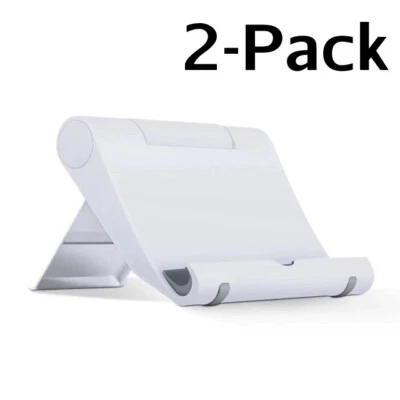 2 Pack Universal Foldable Desk Cell Phone Holder Mount Stand for Samsung iPhone - Image 1 of 4