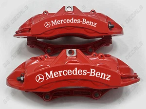 6x Mercedes-Benz Logo Brake Caliper Decals Stickers Premium Quality AMG CLA GLS - Picture 1 of 5