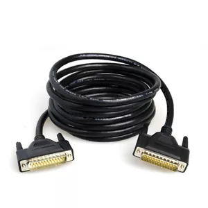 DB25 25pin Male to Male Cable Printer Serial Brass Cable Dual Shield - Picture 1 of 3