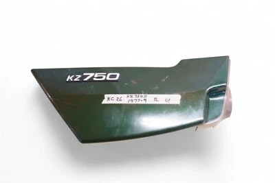 Kawasaki KZ750 B 1976 Twin KZ 750 cubierta lateral derecha con emblema insignia Kc26 *AH15 Foto 1 de 4