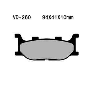 Fits 2009 Yamaha XV250 V Star 250 Organic Brake Pad Vesrah VD-260 - Picture 1 of 2