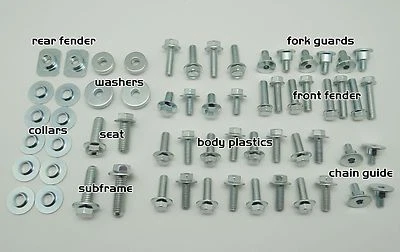 SPECBOLT WR PLASTICS BODY WORK BOLT SET YAMAHA WR250F WR450F WR426F WR400F - Image 1 of 4