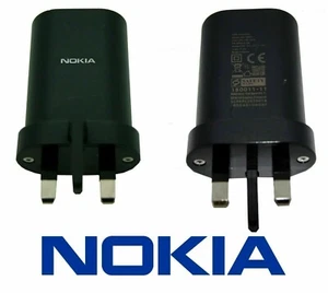 Genuine Nokia AD-18WX 3A Mains Charger for 1.3 2.3 3.1 5.1 5.3 6.1 6.2 7.1 8 8.3 - Picture 1 of 2