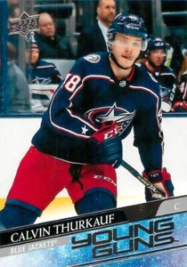 2020-21 Upper Deck Series 2 #467 Calvin Thurkauf BLUE JACKETS - Picture 1 of 2