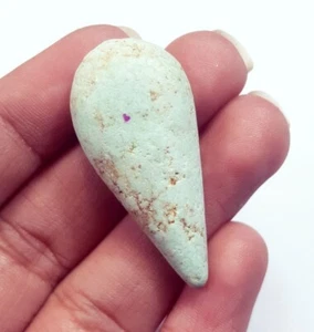 Australischer natürlicher Türkis 27,70 ct zertifizierter loser Edelstein mit kostenlosem Geschenk - Bild 1 von 6