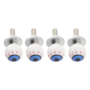 4x Custom Eyeball License Plate Bolt Screw Plastic Motorcycle Chopper Trike. - Picture 1 of 10