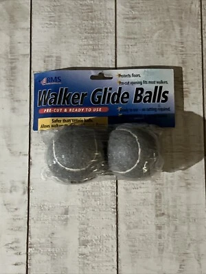 RMS Walker Glide Balls - Set of 2 Balls - Precut Opening Fits Most Walkers - Image 1 of 2