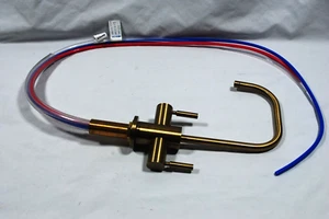 New NWOB Waterstone Fulton 1.1 GPM Hot/Cold Water Faucet, Brushed Brass, 9.5in - Picture 1 of 9